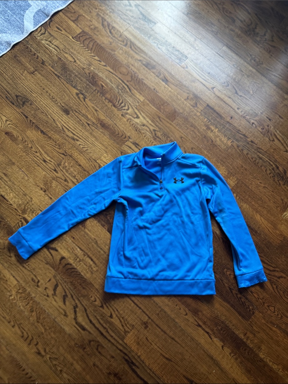 Under Armour Kids' Bright Blue Quarter-Zip Hoodie